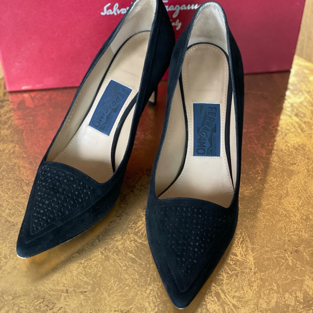 Salvatore Ferragamo Suede Pumps